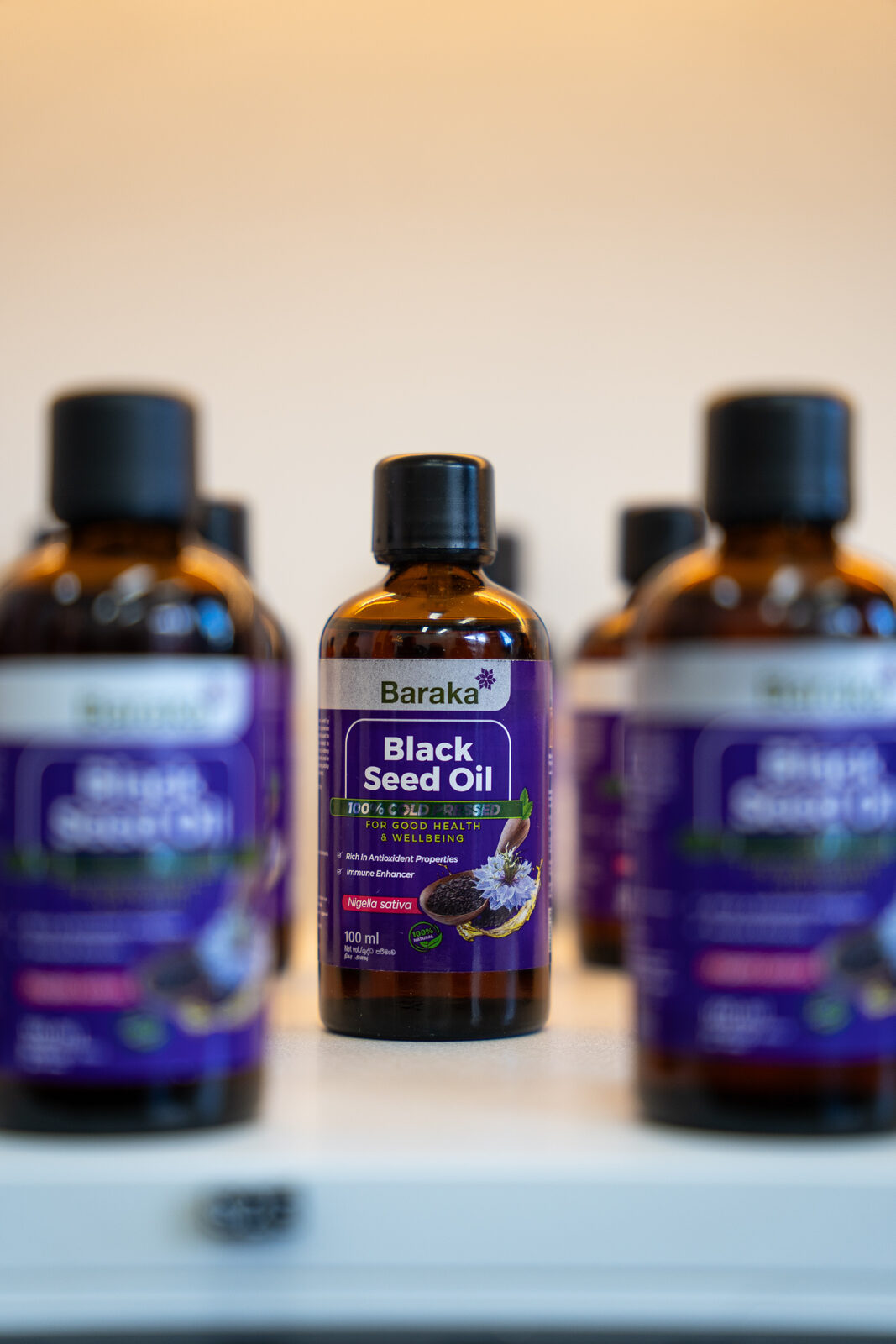 Baraka Black Seed Oil on the Rehab N Run supplements shelf